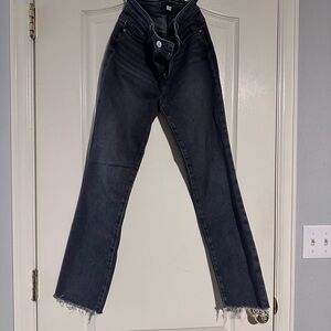 PAIGE Dark Gray Flare Jeans